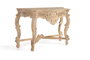 Giner y Colomer Consola de Madera de Mango Blanco Envejecido 76x120x42 cm